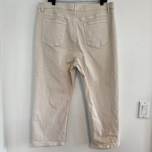 Loft "The Slim" Off White Jeans Size 18 / 34 - Worn Once - Picture 5 of 11